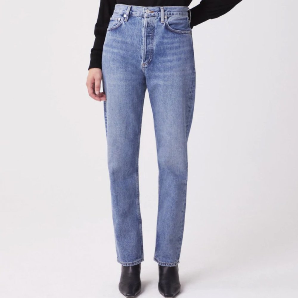 AGOLDE 90'S pinch waist high rise rise straight leg in Navigate